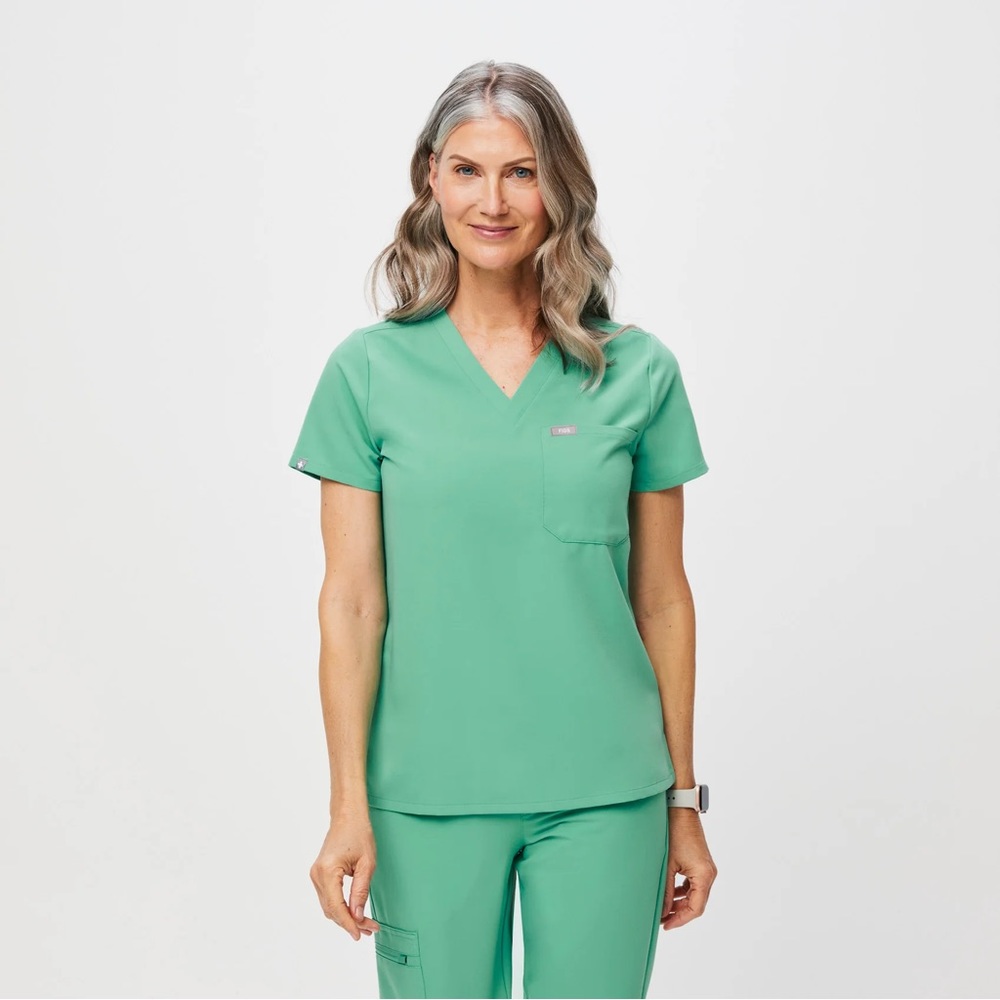 Figs Surgical Green Catrina Top
